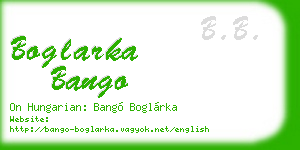boglarka bango business card